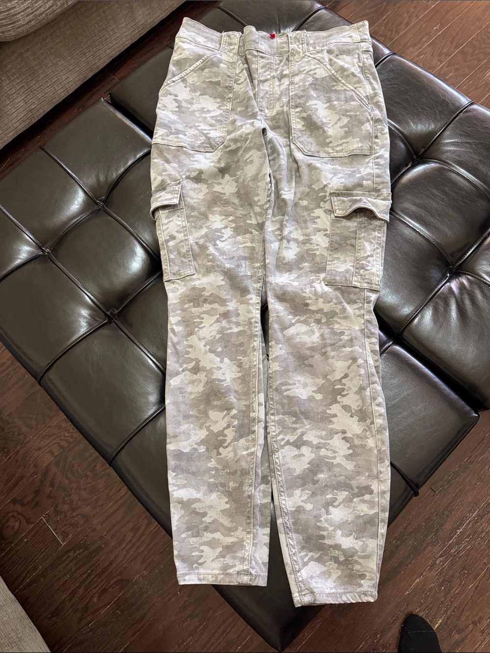 SPANX Womens Gray Camo Cargo Pants